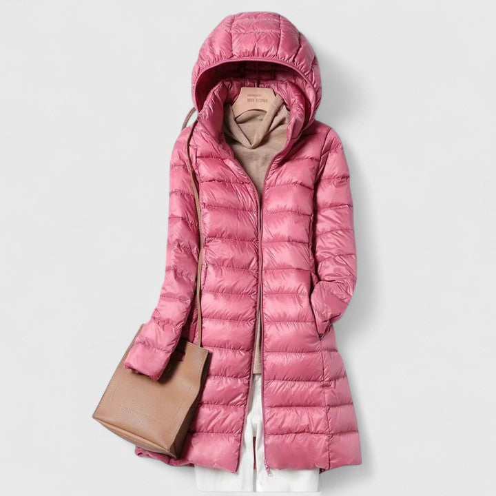 Andrea | Relaxed Hooded Longline Puffer Winter Coats