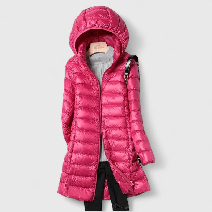 Andrea | Relaxed Hooded Longline Puffer Winter Coats