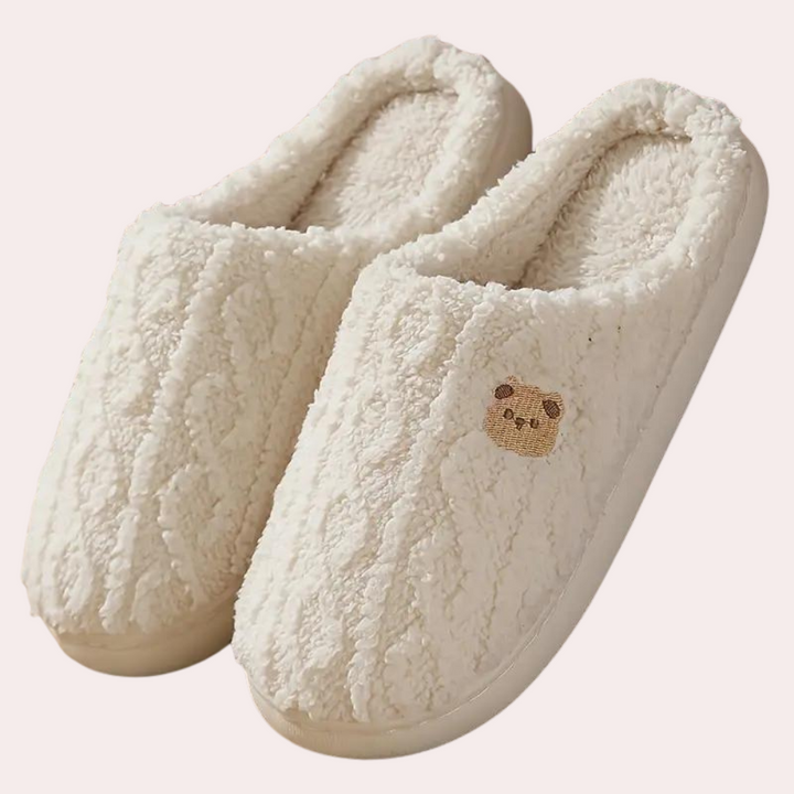 Andrea | Timeless Cozy Cable Knit Winter Slippers