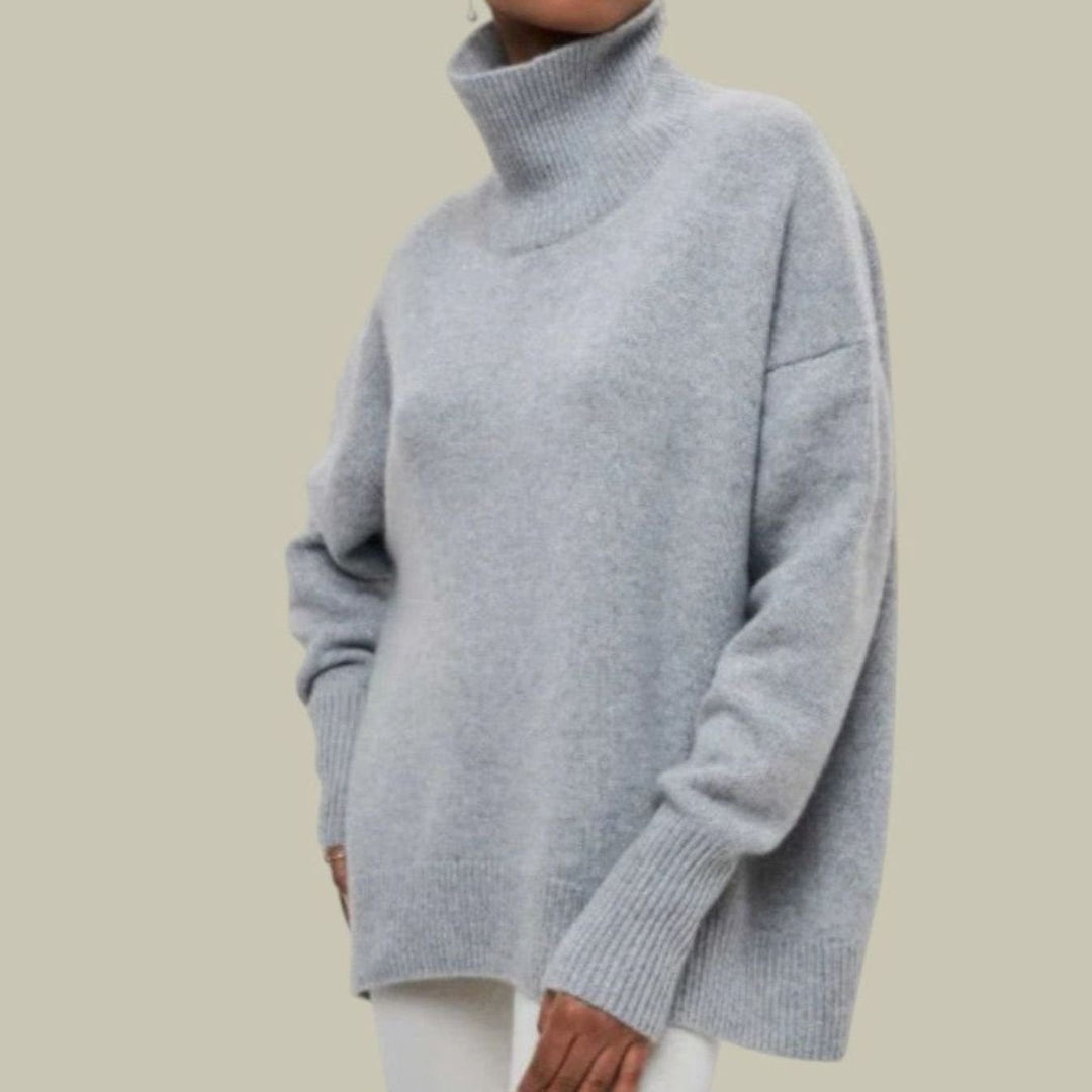 Angela | Sophisticated Oversized Long Sleeve Turtleneck Sweater