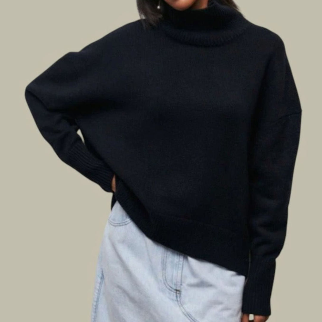 Angela | Sophisticated Oversized Long Sleeve Turtleneck Sweater