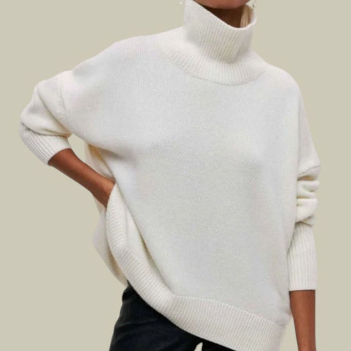 Angela | Sophisticated Oversized Long Sleeve Turtleneck Sweater