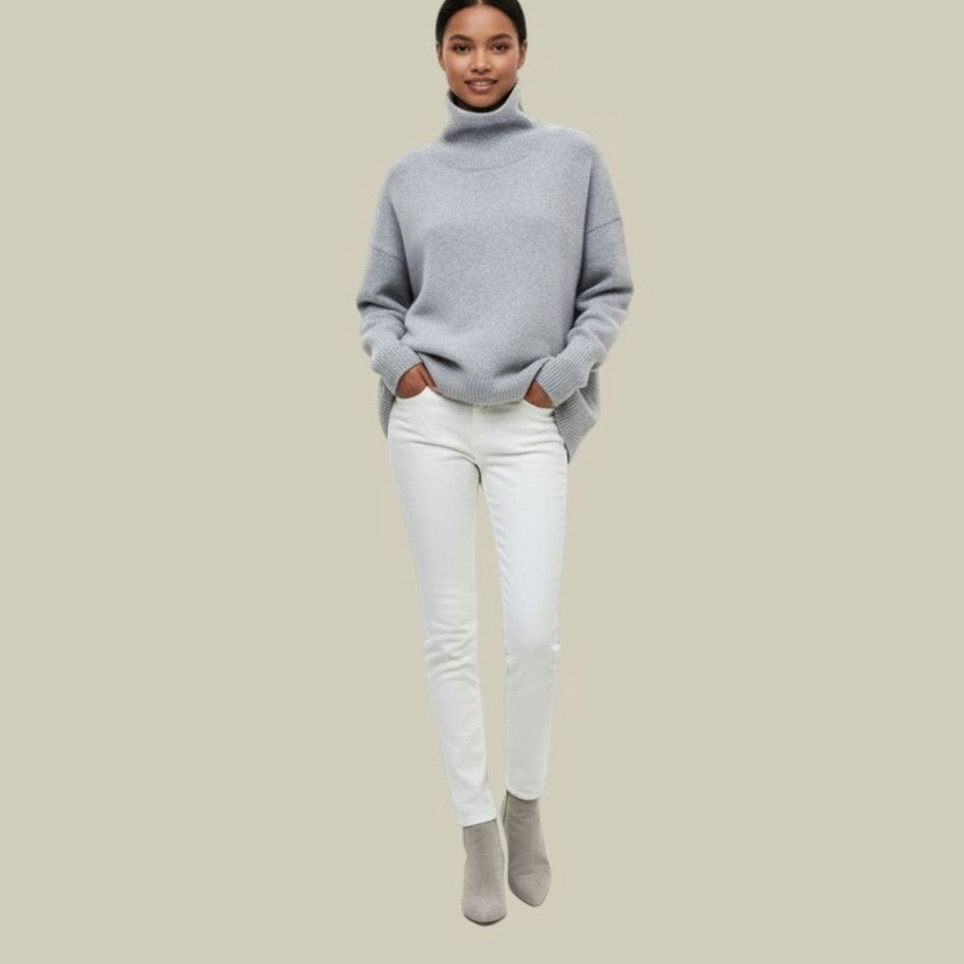 Angela | Sophisticated Oversized Long Sleeve Turtleneck Sweater