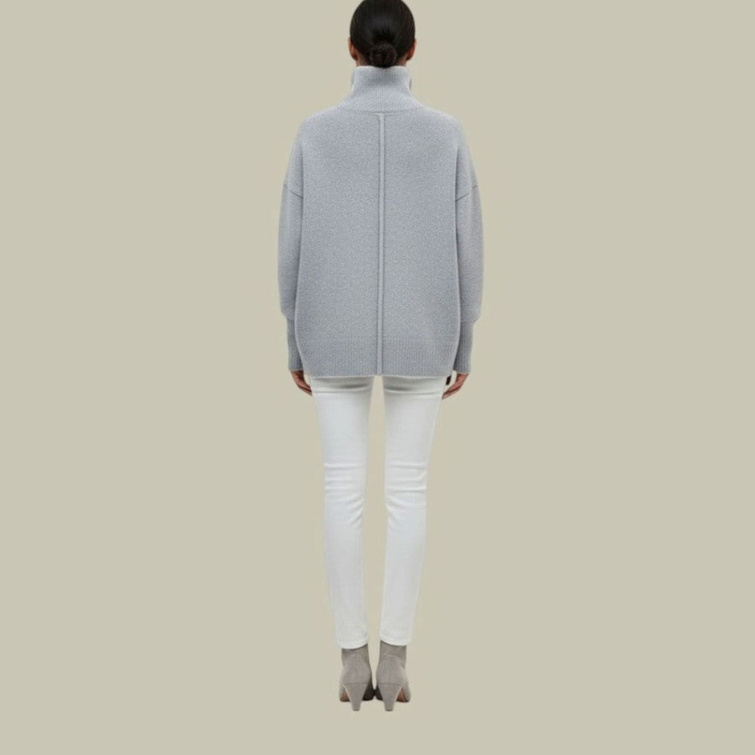 Angela | Sophisticated Oversized Long Sleeve Turtleneck Sweater