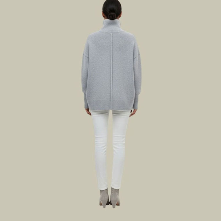 Angela | Sophisticated Oversized Long Sleeve Turtleneck Sweater