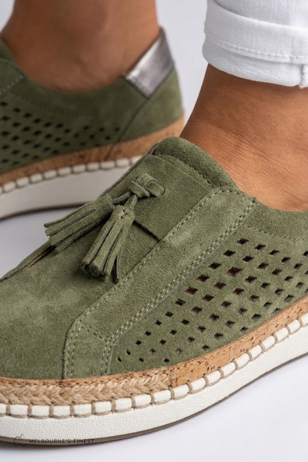 Angela | Tassel Slip-On Supportive Walking Shoes