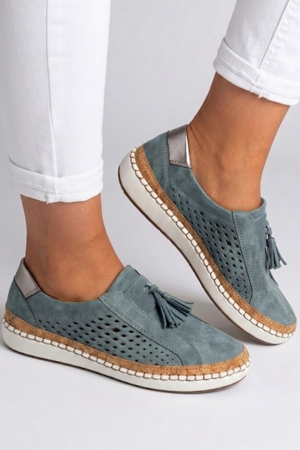 Angela | Tassel Slip-On Supportive Walking Shoes