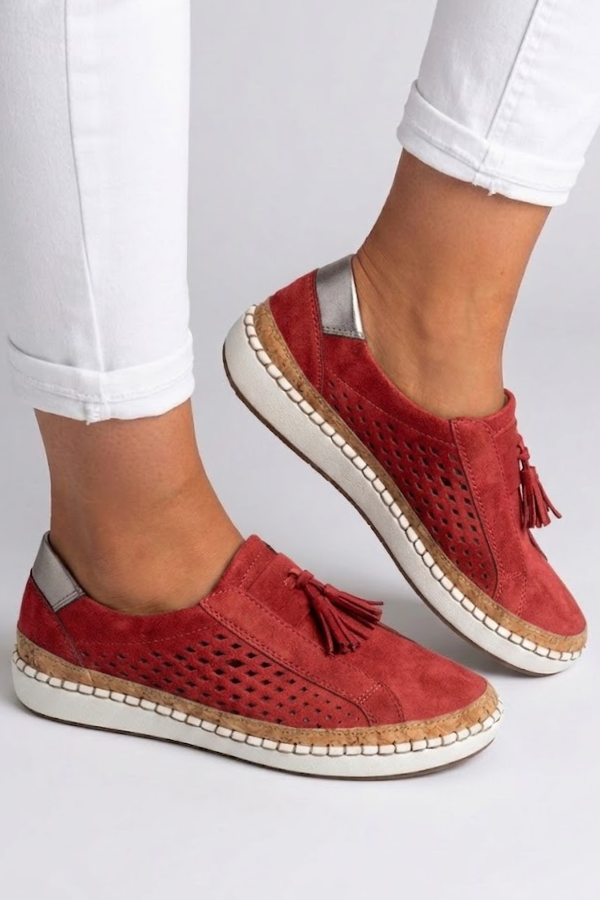 Angela | Tassel Slip-On Supportive Walking Shoes