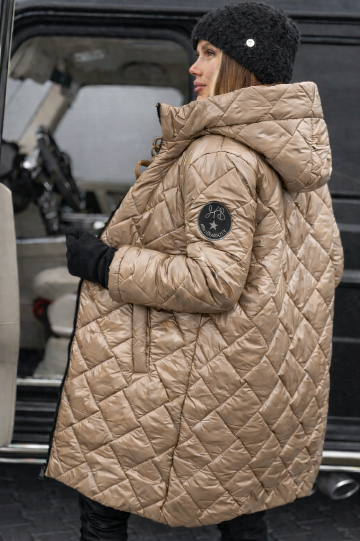 Ann | Classic Quilted Hooded Long Puffer Jacket