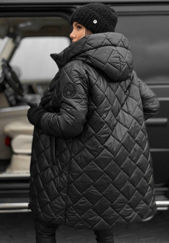 Ann | Classic Quilted Hooded Long Puffer Jacket