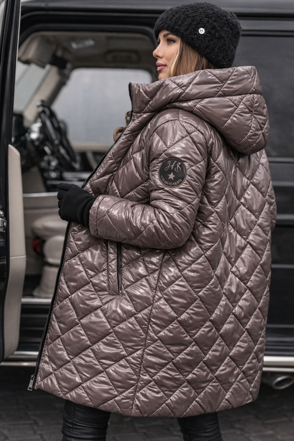 Ann | Classic Quilted Hooded Long Puffer Jacket