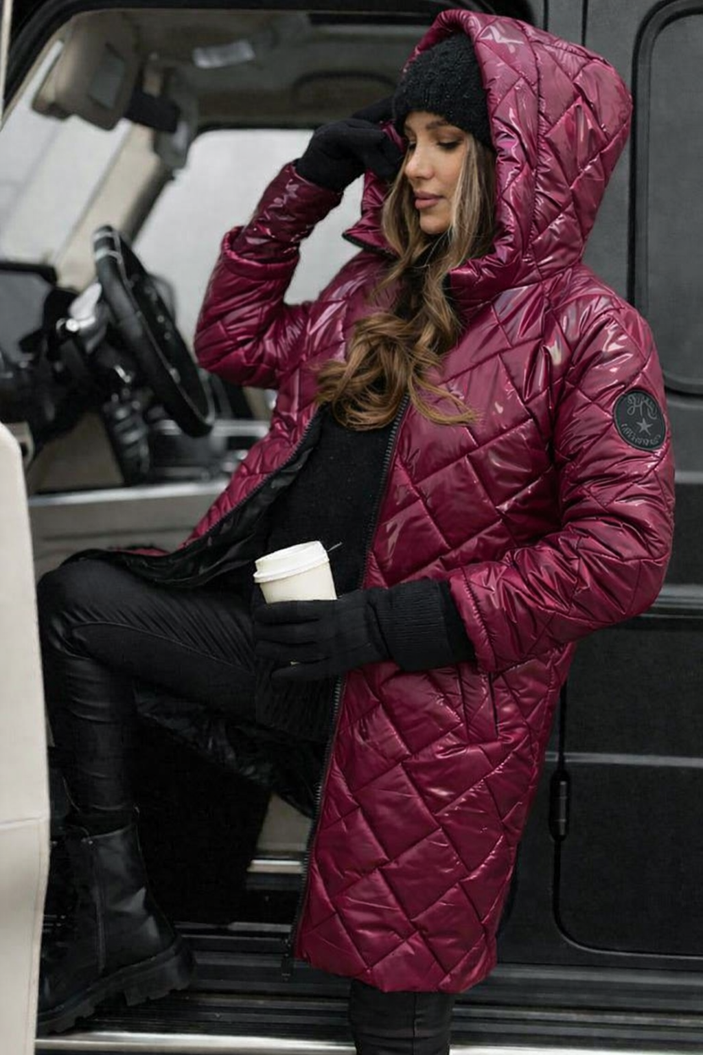Ann | Classic Quilted Hooded Long Puffer Jacket
