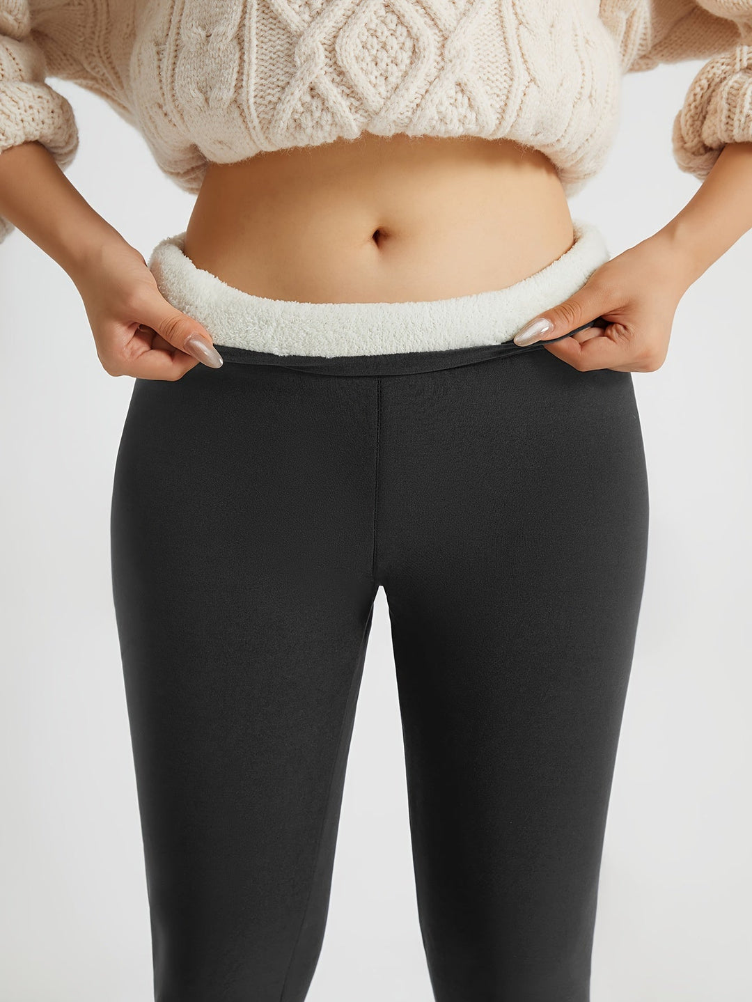 Anna | Graceful High-Waist Fleece Lined Leggings