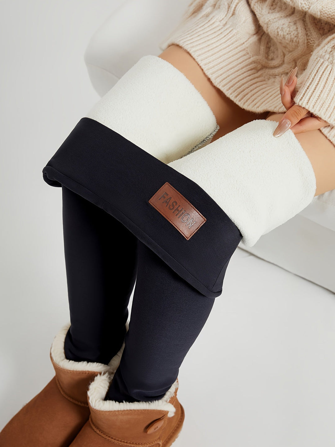 Anna | Graceful High-Waist Fleece Lined Leggings