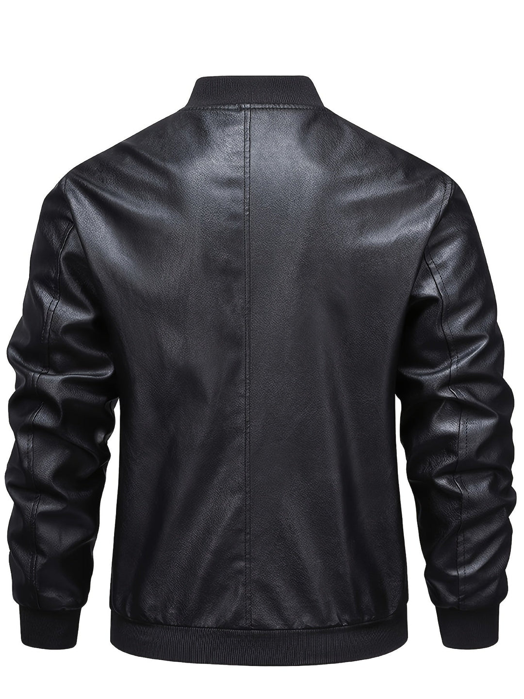 Anthony | Refined Zip-Up Leather Bomber Jacket