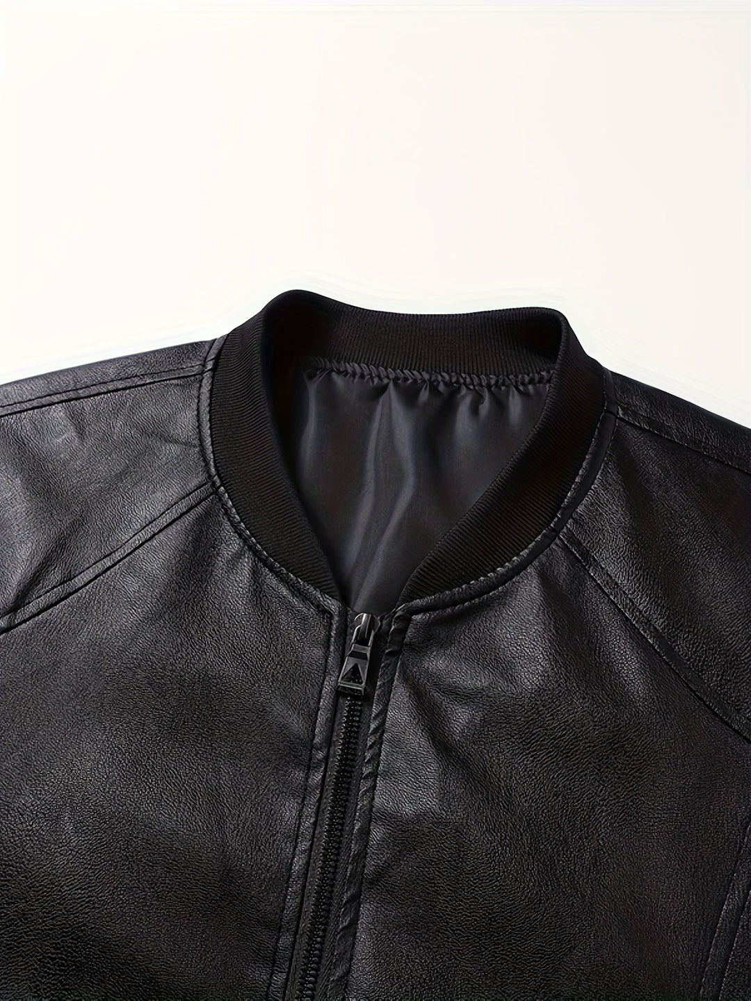 Anthony | Refined Zip-Up Leather Bomber Jacket