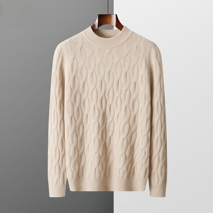 Anthony | Timeless Crewneck Chunky Cable Knit Sweater