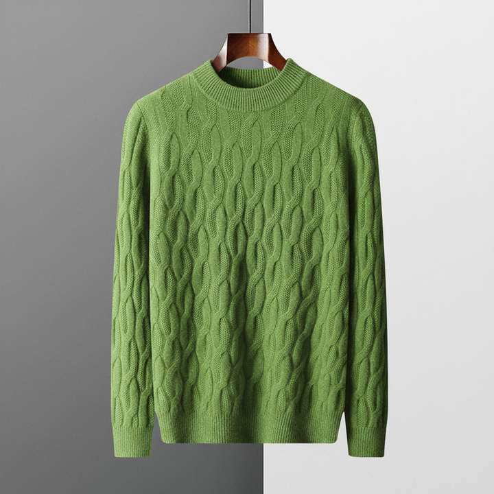 Anthony | Timeless Crewneck Chunky Cable Knit Sweater