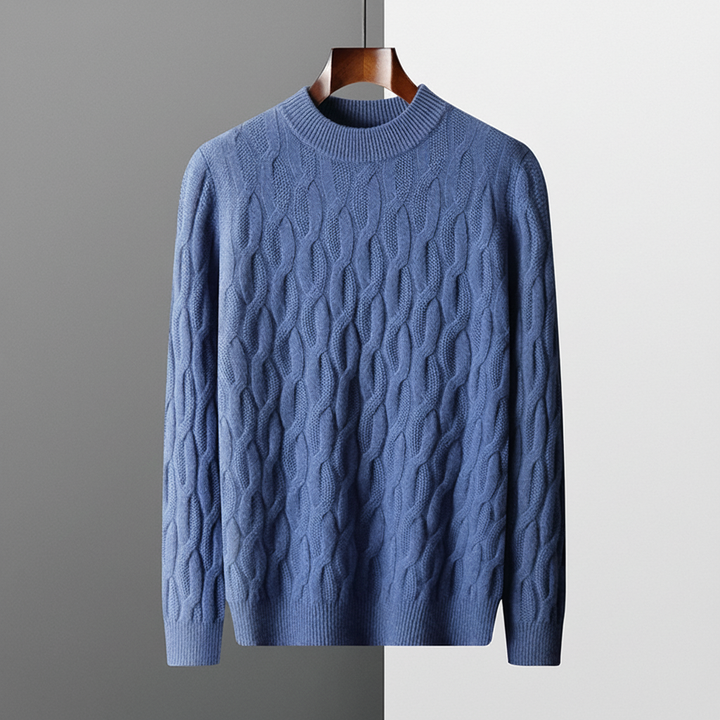 Anthony | Timeless Crewneck Chunky Cable Knit Sweater