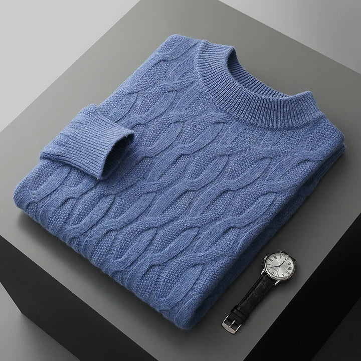 Anthony | Timeless Crewneck Chunky Cable Knit Sweater