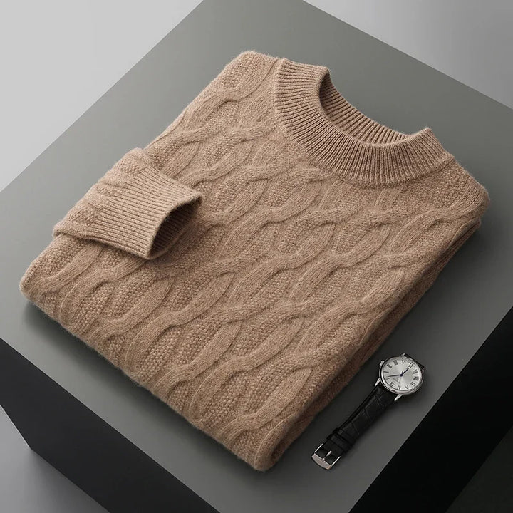Anthony | Timeless Crewneck Chunky Cable Knit Sweater
