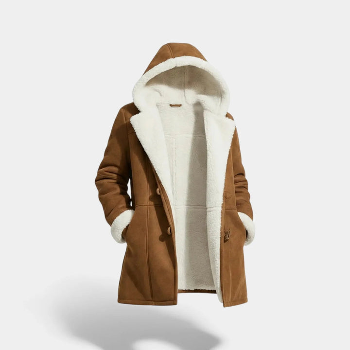 Ava | Effortless Hooded Winter Sherpa Jacket Women