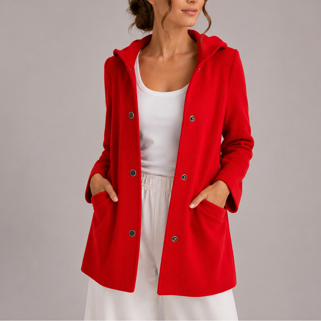 Barbara | Cozy Hooded Snap-Button Cardigan Jacket Hoodie