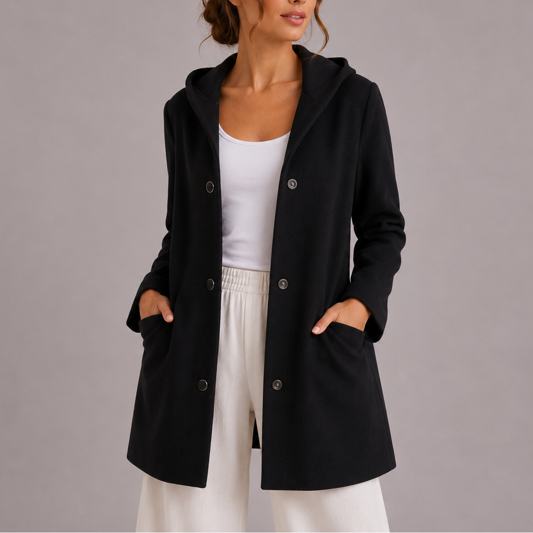Barbara | Cozy Hooded Snap-Button Cardigan Jacket Hoodie