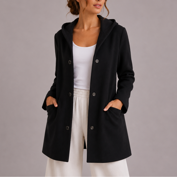 Barbara | Cozy Hooded Snap-Button Cardigan Jacket Hoodie