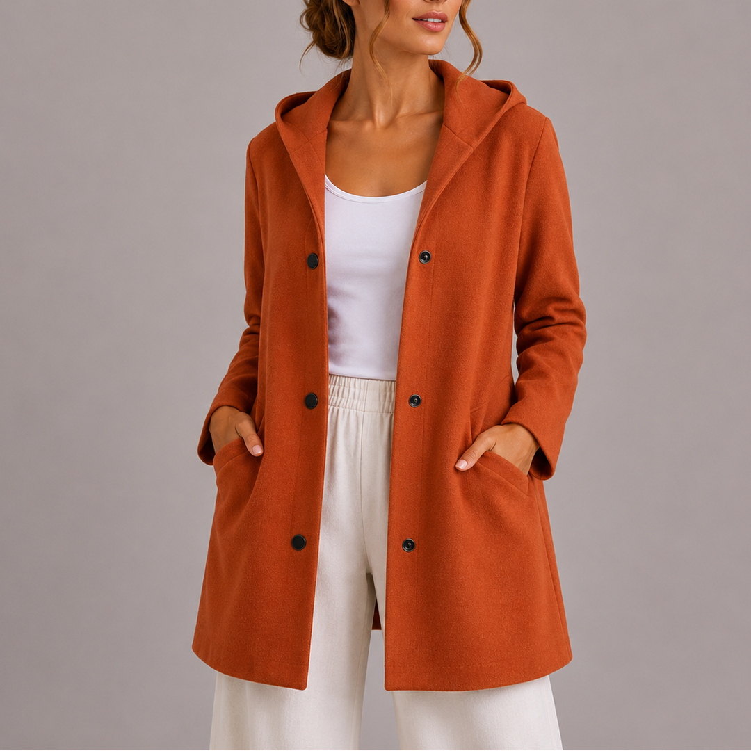 Barbara | Cozy Hooded Snap-Button Cardigan Jacket Hoodie