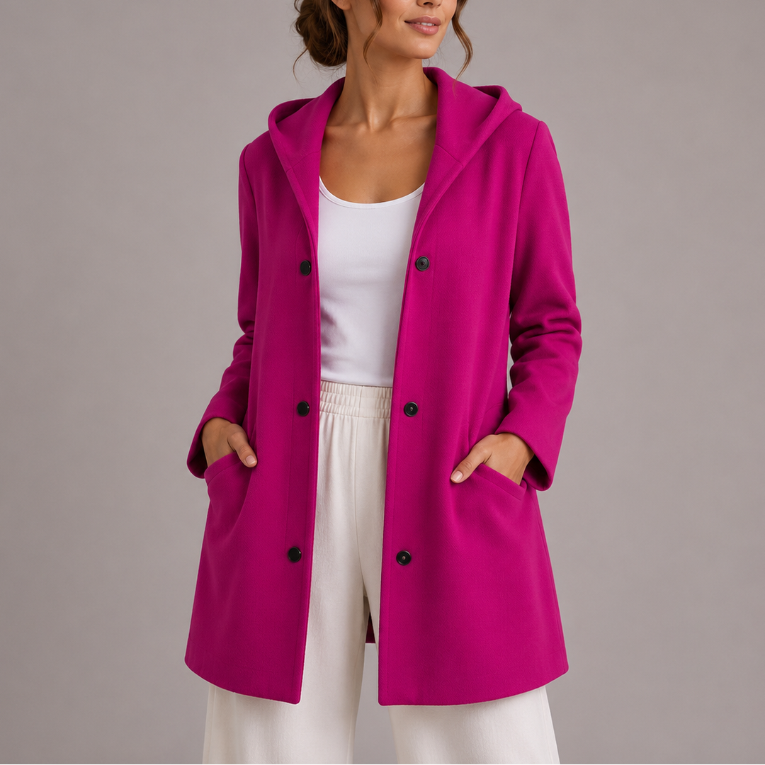 Barbara | Cozy Hooded Snap-Button Cardigan Jacket Hoodie