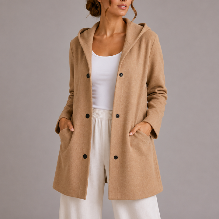 Barbara | Cozy Hooded Snap-Button Cardigan Jacket Hoodie