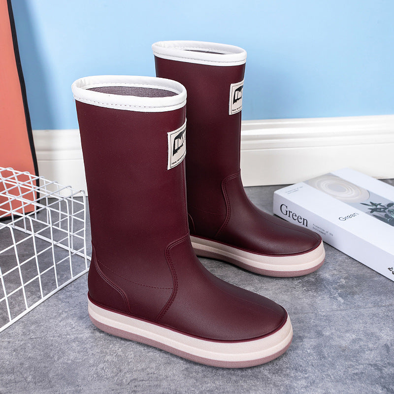 Barbara | Refined Mid-Calf Platform Rain Boots