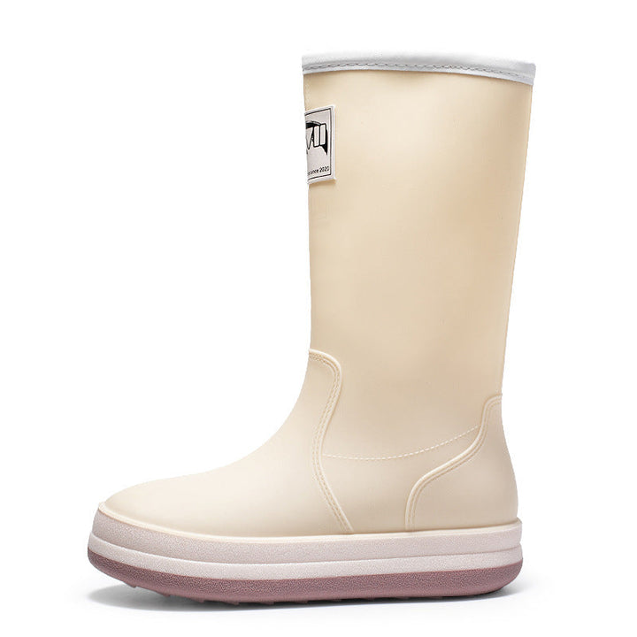 Barbara | Refined Mid-Calf Platform Rain Boots