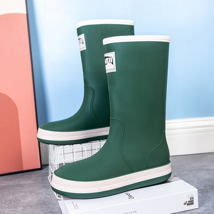 Barbara | Refined Mid-Calf Platform Rain Boots