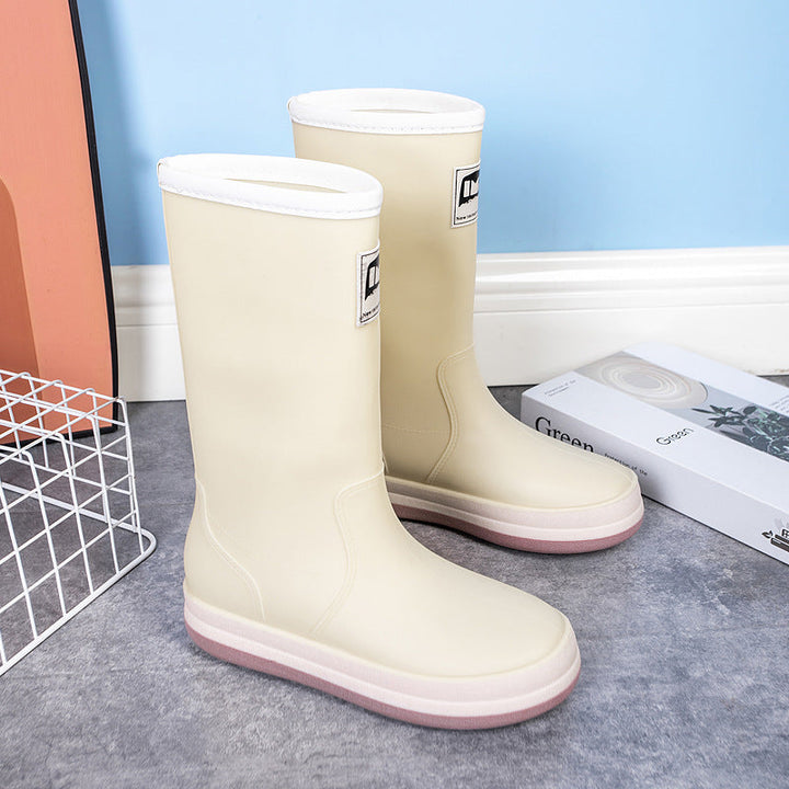 Barbara | Refined Mid-Calf Platform Rain Boots