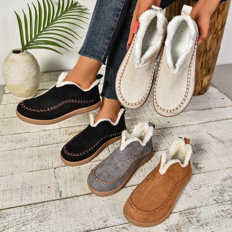 Barbara | Stylish Cozy Fleece-Lined Moccasin Slippers