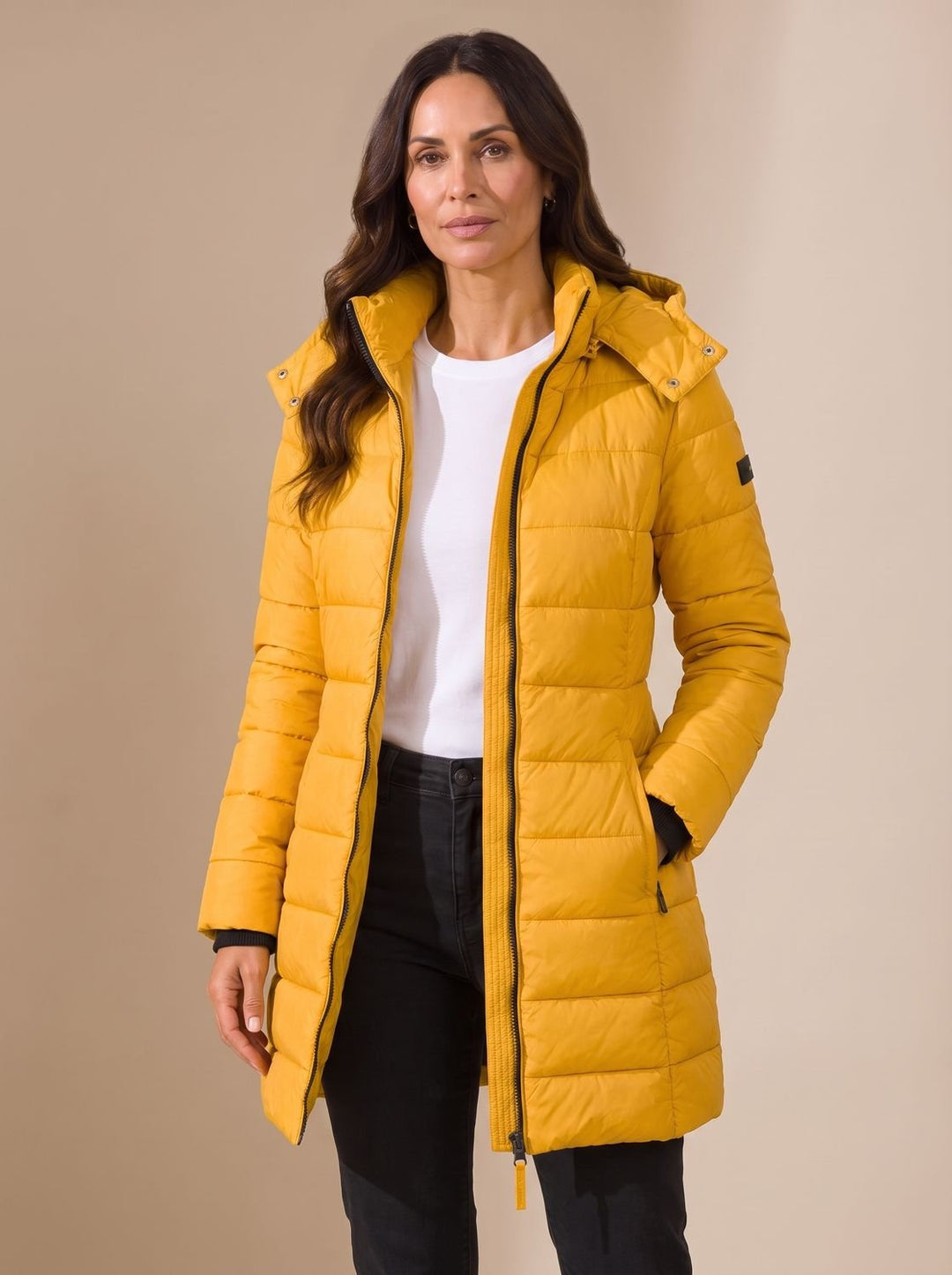 Barbara | Stylish Quilted Hooded Longline Winter Coat