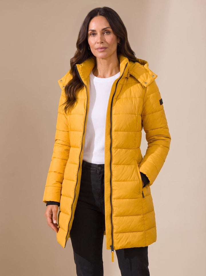 Barbara | Stylish Quilted Hooded Longline Winter Coat