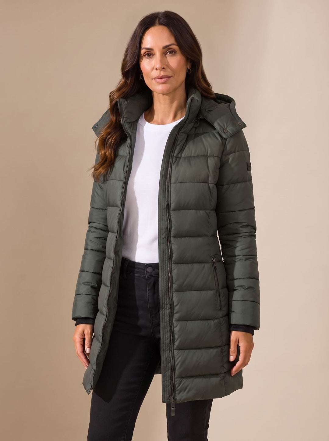 Barbara | Stylish Quilted Hooded Longline Winter Coat