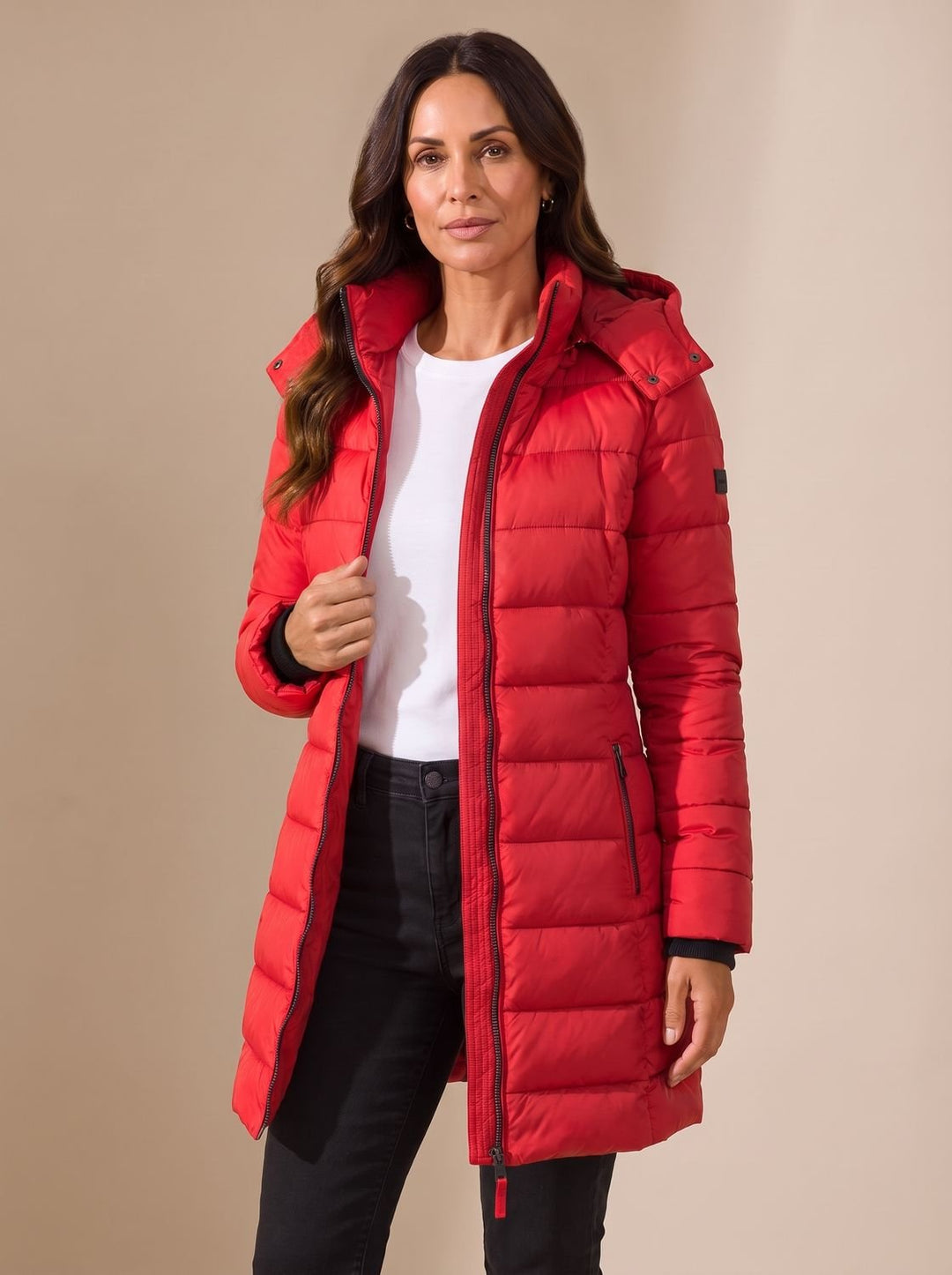 Barbara | Stylish Quilted Hooded Longline Winter Coat