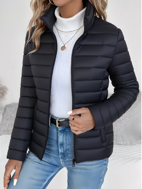 Beverly | Chic Quilted Zip-Up Puffer Jacket