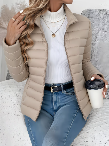 Beverly | Chic Quilted Zip-Up Puffer Jacket