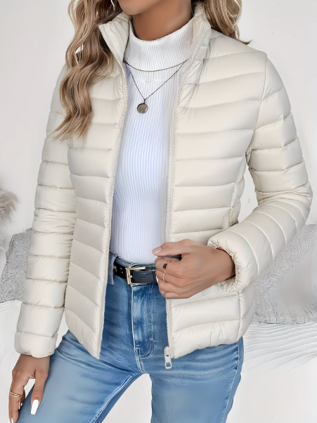 Beverly | Chic Quilted Zip-Up Puffer Jacket