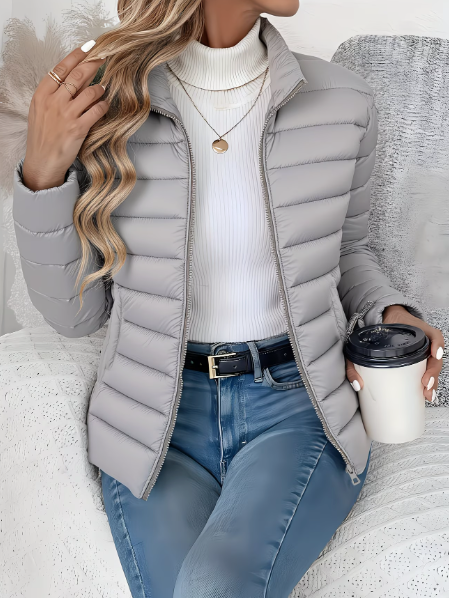 Beverly | Chic Quilted Zip-Up Puffer Jacket