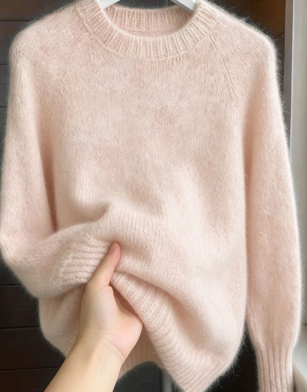Beverly | Classic Oversized Fuzzy Crewneck Sweatshirt Sweater