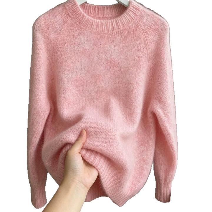 Beverly | Classic Oversized Fuzzy Crewneck Sweatshirt Sweater