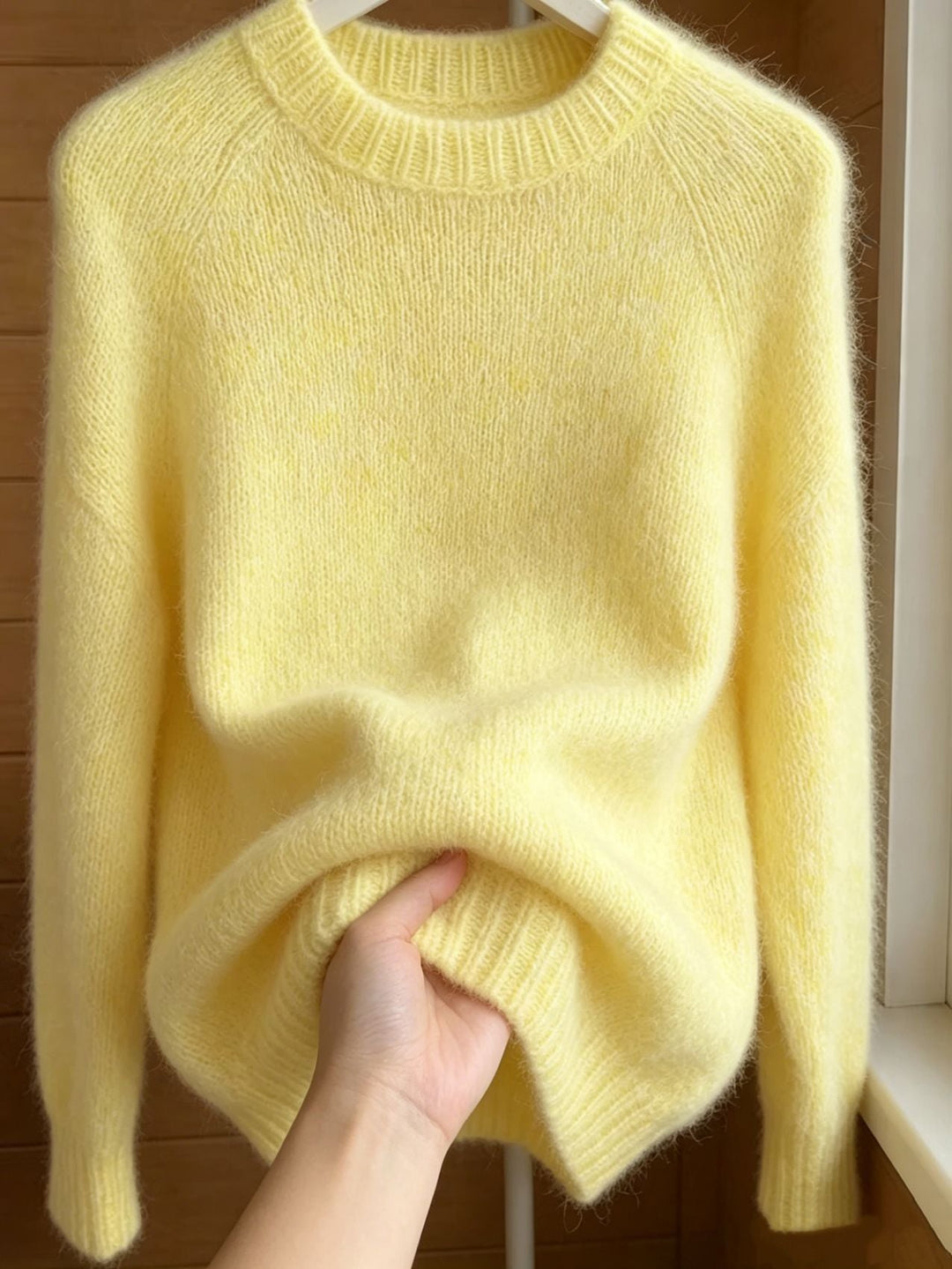 Beverly | Classic Oversized Fuzzy Crewneck Sweatshirt Sweater