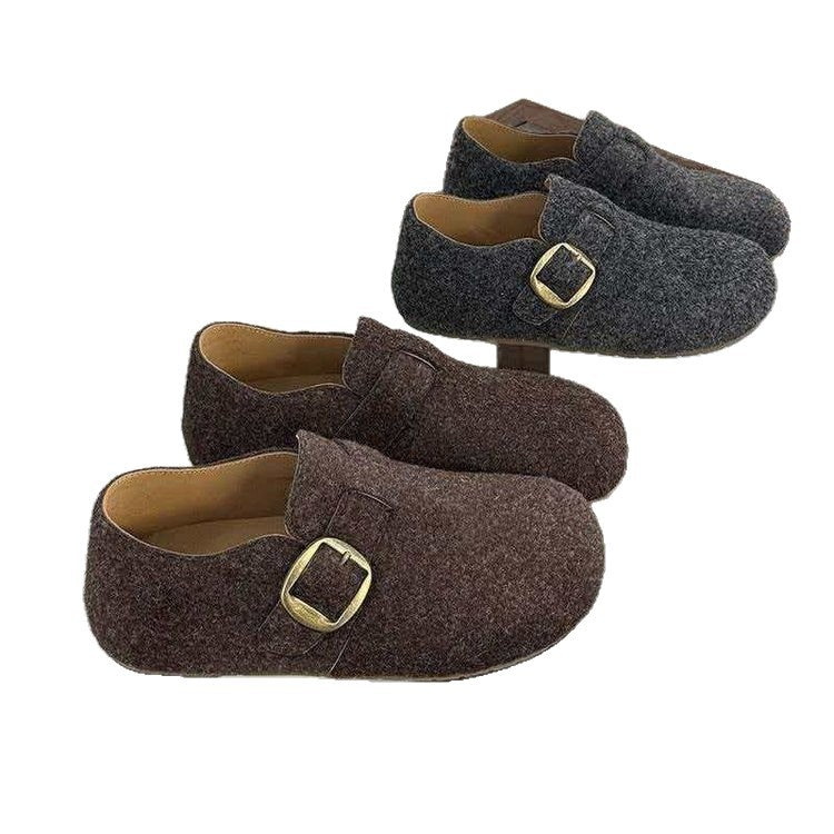 Beverly | Graceful Buckle Strap Mule Slippers