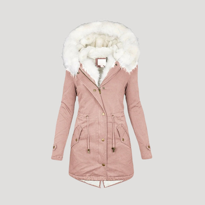 Beverly | Sophisticated Belted Hooded Winter Puffer Jacket